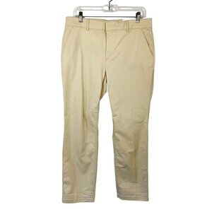 NEW Loft Girlfriend Chino Pants Khaki Slim Through Hip Business Casual - Size 12